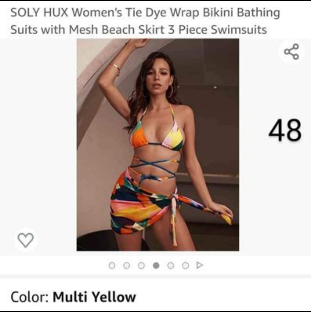 Brand New Solyhux 3 Pieces Bikini
